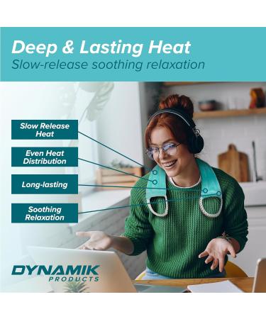 Dynamik Neck Warmer - Plush Moist Heat for Pain Relief | Microwavable Wrap with Handles | Multi-purpose Heating Pad for Shoulder & Back | Odourless | 58cm (Rope Handle) - Buy Online on GoSupps.com