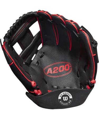 WILSON 2022 A200 EZ Catch Baseball Glove - 10 Right Hand Throw - Black/Red - International Shipping Available - Buy Online on GoSupps.com