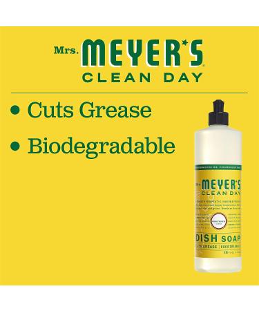 Mrs. Meyer's Clean Day Honeysuckle Liquid Dish Soap - 16 oz (Pack of 6) | Cruelty-Free & Eco-Friendly - Buy Online on GoSupps.com