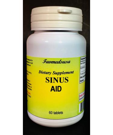 Sinus Aid (Seaprose) Congestion Mucus Sinus Inflamation (1 Bottle - 60 Tablets)