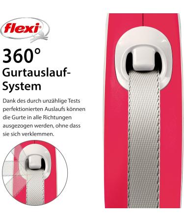 Flexi Retractable Leash New Comfort - Red - Large 8m | International Shipping Available - Buy Online on GoSupps.com