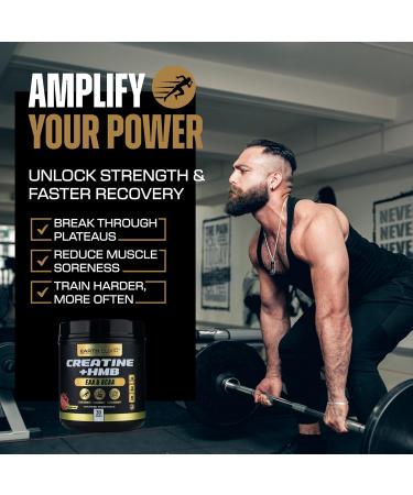 Creatine HMB Supplements for Men and Women w/Essential Amino Acids | EAA & BCAA Powder Mix | Creatine Monohydrate Powder and HMB | EAAS & BCAAS | Made in USA & 3rd Party Tested - Buy Online on GoSupps.com