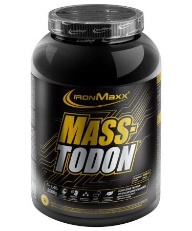 Ironmaxx Massodone - Vanilla 2kg can complex premium multi -component gainer low sugar & without preservatives vanilla 2 kg (1 Pack)