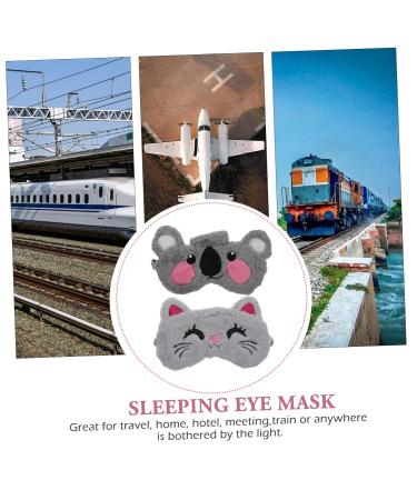 Buy 4 Pcs Breathable Sleep Masks | Portable Eye Covers & Lovely Eye Patches for Naps | Soft Plush Blindfolds - Assorted Colors - Buy Online on GoSupps.com