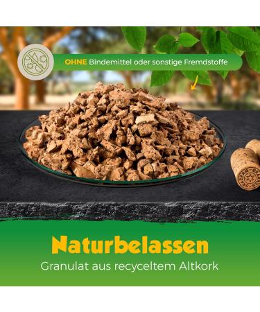 10L Cork Granulate for Terrariums | Rough Cork Substrate (4-12mm) - Ideal for Reptiles D cor & Model Building - Buy Online on GoSupps.com