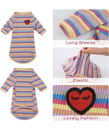 Pumyporeity Soft Pajama T-Shirt for Sphynx Cats - Breathable Stretch Tank Vest for Small Medium & Large Hairless Cats (Purple Stripe XL) - Buy Online on GoSupps.com