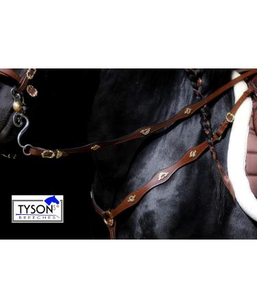 Jose Breastplate Show - Premium Portuguese Spanish Black & Brown Calfblood for VB WB XF XXF - XFULL Black - Buy Online on GoSupps.com