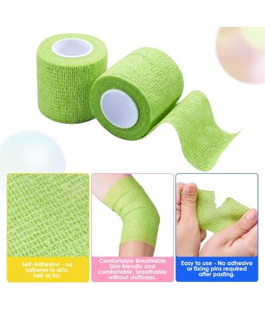 12pcs 5cm x 4.5m Cohesive Bandages - Self Adherent Sport Wrap for Wrist, Ankle Sprains - Vet Wrap for Pets - Assorted Colors - Buy Online on GoSupps.com