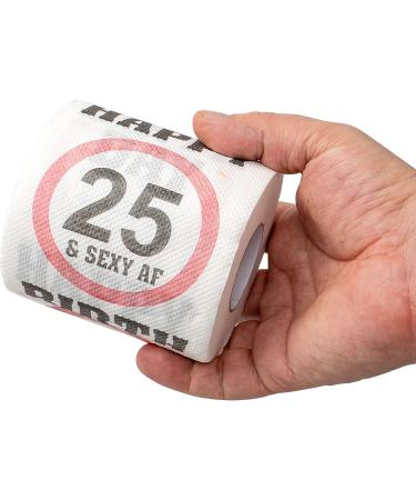 Happy 25th Birthday Klopapier - Funny Toilet Paper Gift & Decoration Pack | 2 Pack for Fun & Laughter - Buy Online on GoSupps.com