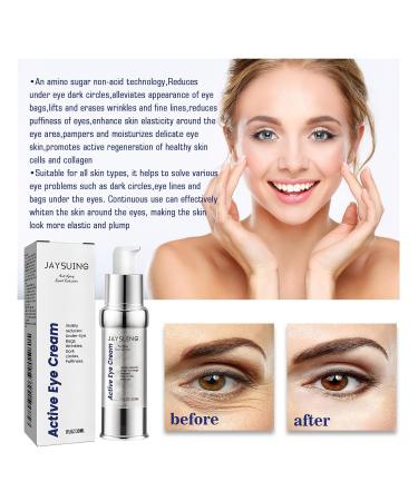 Jalegoel Active Eye Cream for Dark Circles & Puffiness - Anti-Aging Eye Cream with Acetyl Hexapeptide-8 & Caffeine Reduces Eye Bags Wrinkles & Fine Lines Hydrating & Firming Eye Treatment - Buy Online on GoSupps.com