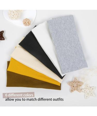 Buy 6 Pack Women's Elastic Wide Headbands - Boho Soft Sport & Yoga Hair Accessories - Buy Online on GoSupps.com