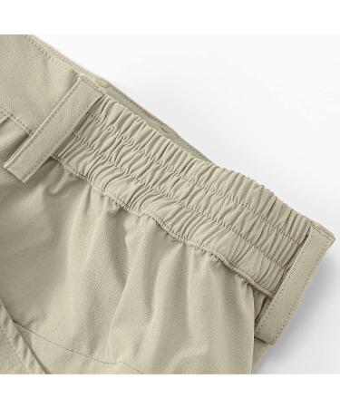 BASUDAM Men's Stretch Quick Dry Hiking Shorts - Light Khaki, Size 32 - Buy Online on GoSupps.com
