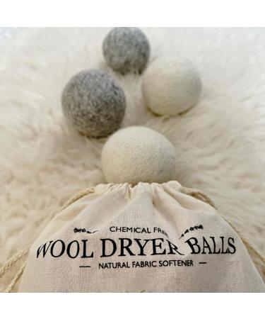 Smart Wash Dryer Balls - 100% Wool Tumble Dryer Balls (6 Pieces) | Hypoallergenic New Zealand Sheep Wool for Faster Drying - Buy Online on GoSupps.com