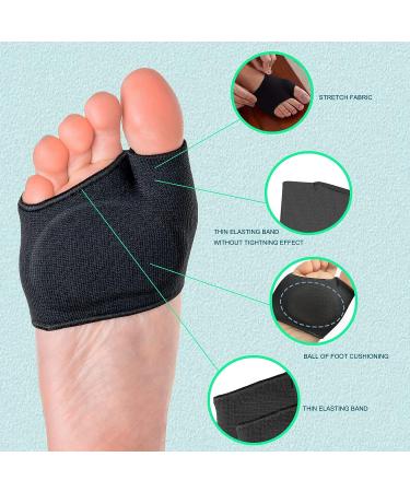 Metatarsal Cushions for High Heels | Gel Foot Pads for Pain Relief | Black | Size S 5-8(Women) 5-6.5(Men) - Buy Online on GoSupps.com