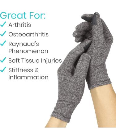 Vive Full Compression Gloves - Medium (1 Pair) for Carpal Tunnel & Rheumatoid Arthritis - Buy Online on GoSupps.com