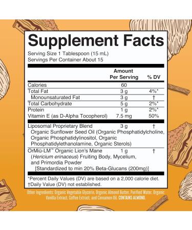MaryRuth Organics Lion's Mane Liposomal (Coffee Cake) & Reishi Mushroom (Candied Pecan) | Clean Label Project Verified | Vitamins for Cognitive Support Immunity & Overall Health | Vegan Non-GMO - Buy Online on GoSupps.com