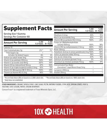 10X Health Children s Methylated Multivitamin Gummies - 60 Count Kids Multivitamin Gummies Complete Daily Nutrition - Immunity Bones & Energy - Strawberry Watermelon Flavor - Buy Online on GoSupps.com