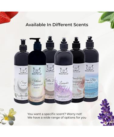 BELLA LIZ Skin Care Lotion - Handmade Body Lotion with Fragrance Oils & Vitamin E Nourishing and Hydrating for Soft Smooth Skin (16oz Sage) Sage 16 Fl Oz (Pack of 1) - Buy Online on GoSupps.com