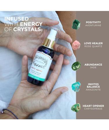 Balipura Aura Chakra Spray Gift for Women - Pure Love Crystal Infused Mist - Cleansing & Healing Energy - 3.4 fl.oz - Buy Online on GoSupps.com