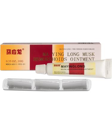 Mayinglong Musk Hemorrhoids Ointment - Fast Relief for Itching, Burning, and Pain - 0.35 oz (Pack of 3) - Buy Online on GoSupps.com