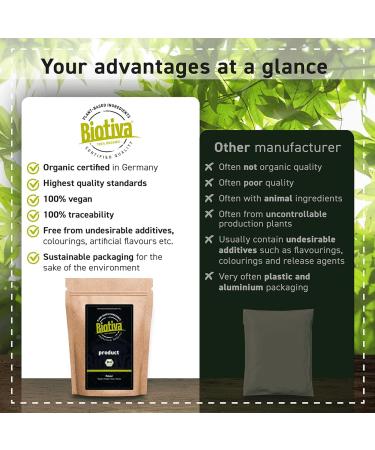 Biotiva Calendula Blossom Tea Organic 250 g - Calendula officinalis - Without additives - Vegan - Tested and Certified in Germany - Buy Online on GoSupps.com