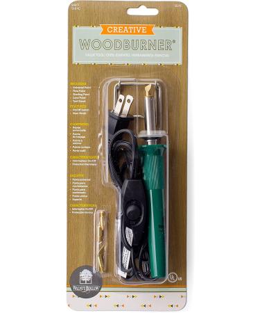 Walnut Hollow Creative Woodburner Introduction Value Pen for Beginner and Intermediate Woodburning  4 Tips Green Woodburner Value Pen - Buy Online on GoSupps.com