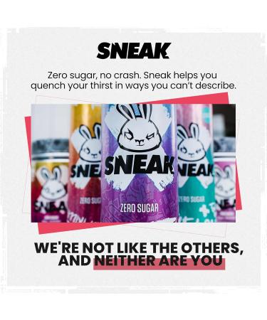 SNEAK | Cans Mixed Flavours with Blizzard Raspberry Lemonade & Tropikilla | Zero Sugar Low-Calorie Energy Drink for Sustained Concentration & Focus | 500ml x 12 - Buy Online on GoSupps.com