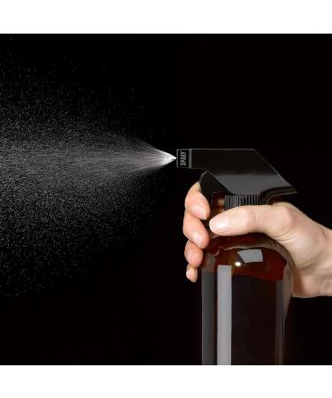 Elliott 480ml Brown Glass Spray Bottle - Eco-Friendly Recycled Glass with Locking Trigger Spray Mechanism for International Shipping - Buy Online on GoSupps.com