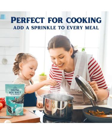 Celtic Sea Salt 500g | 100% Organic Unfiltered | 82+ Natural Minerals | Hand Harvested in Guerande France | Coarse Grey | 1 Pack 500g - Buy Online on GoSupps.com