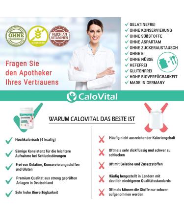 Calovital Premium Meal Replacement Shake - Gain Calories with Essential Vitamins & Minerals - 3 Set: Vanilla Strawberry Chocolate - Made in Germany - Buy Online on GoSupps.com