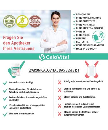 High-Calorie Weight Gain Shake | Calovital 500g | Protein & Carbohydrates | Vitamins | Premium German Quality - Buy Online on GoSupps.com