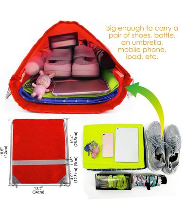 BeeGreen Drawstring Backpack 20|30|50 Pieces for Gym Sport Trip  DIY Reflective Strips Cinch Sack for Kids  Women and Men 20 Red 20 - Buy Online on GoSupps.com