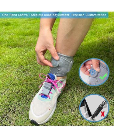 Adjustable Drop Foot Brace for Walking - AFO Ankle Stabilizer for Men & Women | Fits Right/Left Foot - Ideal for Camping & Hiking (Large - Buy Online on GoSupps.com