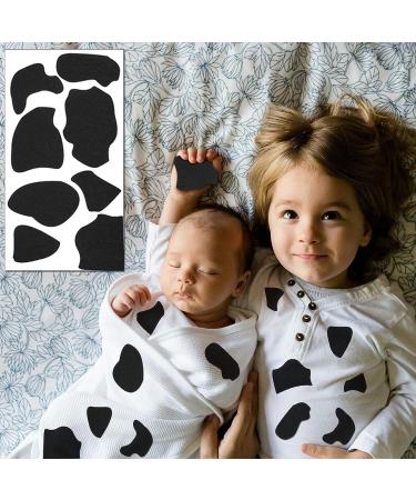 64 Pieces Black Self-Adhesive Felt Circles - DIY Felt Cow Style Stickers for Halloween Projects - Buy Online on GoSupps.com