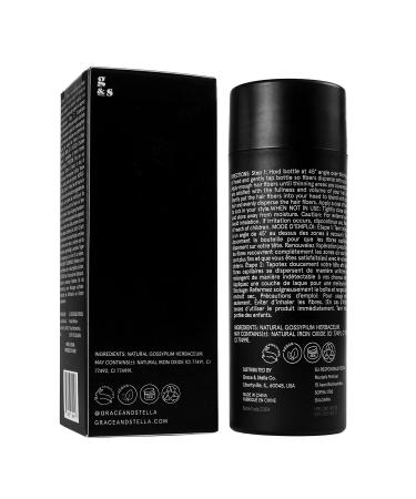 Grace and Stella Hair Building Fibers - Medium Brown (22g) - Instantly Thicken Thinning Hair - Cover Bald Spots Discreetly - Buy Online on GoSupps.com