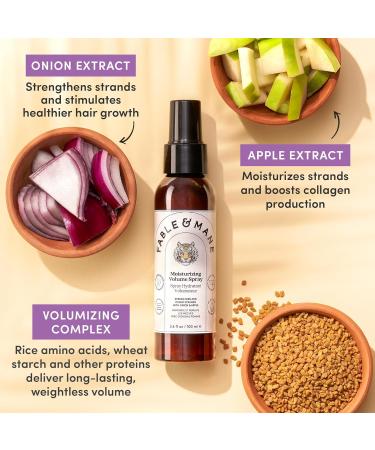 Fable & Mane Fable and Mane Moisturizing Volume Spray (100ml). Root Lift Spray for Fine Hair Strengthens & Plumps Strands. Hair Root Spray with Heat Protection - Genuine Volume Hair Products - Buy Online on GoSupps.com