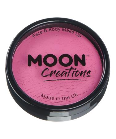 Moon Creations Pro Face & Body Makeup | Bright Pink | 36g | Professional Colour Paint Cake Pots for Face Painting | Face Paint For Kids Adults Fancy Dress Festivals Halloween