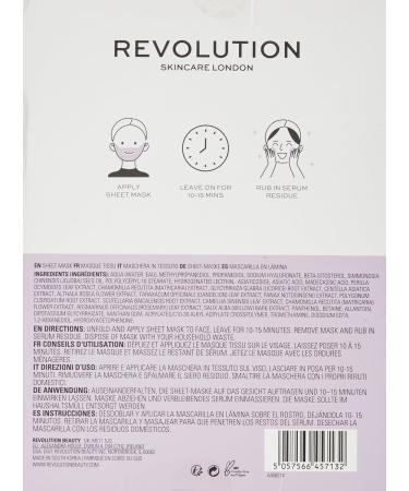 Revolution Beauty London Skincare Maskne Calming and Purifying Lower Face Sheet Mask - Buy Online on GoSupps.com
