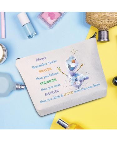 Buy WZMPA Olaf Cosmetic Bag - Snowman Design for Women & Girls | Perfect Gift for Olaf Fans - Buy Online on GoSupps.com