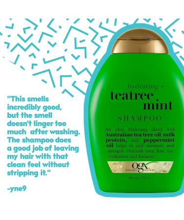 OGX Tea Tree Mint Shampoo - Nourishing Scalp Treatment with Peppermint Oil - 13 fl oz - Buy Online on GoSupps.com