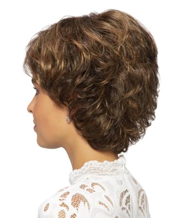 Lofty Wig Jasmin | High-Quality Synthetic Hair Wig | Realistic Medium Brown/Copper Maroon Highlights - International Shipping Available - Buy Online on GoSupps.com