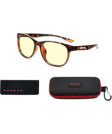 Gunnar Kids Gaming Glasses - Rush Tortoise Amber Lens Blue Light Filter & UV Protection - 65% Blue Light Blocker - Buy Online on GoSupps.com