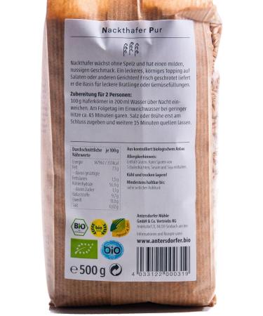  Antersdorfer - Die Bio-M h Antersdorfer - Die Bio-M h Pure Organic Balaclava 1 x 500 g - Buy Online on GoSupps.com