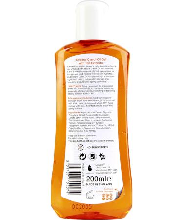 Calypso Carrot Oil Tan Extending Gel | Optimises Natural Tan | Added Moisturisers | 200Ml - Buy Online on GoSupps.com
