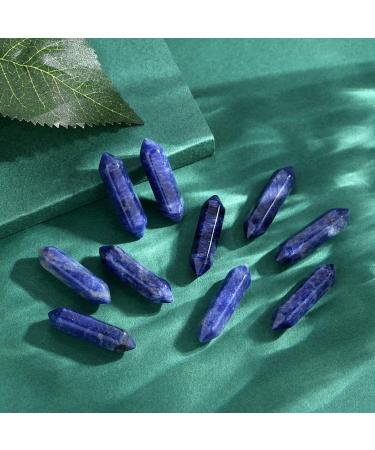 Xiannvxi 20-Piece Blue Sodalite Healing Crystal Set Natural Polished Drum Stones & Magic Wand for Reiki & Witchcraft | Perfect Gift - Buy Online on GoSupps.com