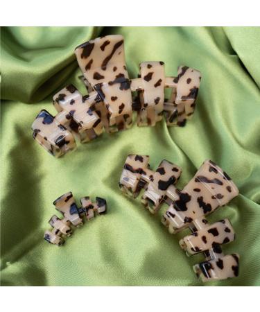 TELETIES Medium Hair Clip - Strong Grip Curved Design - Ideal for Medium-Thick Hair - Blonde Tortoise - Buy Online on GoSupps.com