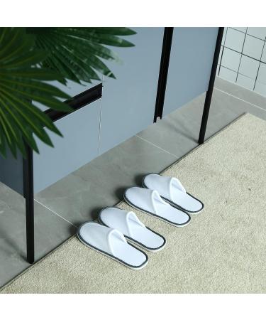 Buy Satinior 12 Pairs Disposable House Shoes - Comfortable Velvet Spa & Hotel Footwear for Men & Women | Closed Toe Design Ideal for Guests & Parties - Buy Online on GoSupps.com