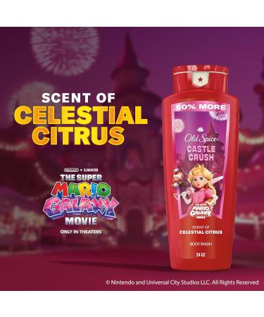 Old Spice Body & Face Wash for Men x The Super Mario Galaxy Movie 3X Defense 24/7 Shower Fresh with Long Lasting Scent Smell Super with Castle Crush Celestial Citrus Scent 24 oz - Buy Online on GoSupps.com