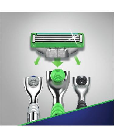 Gillette Mach3 Sensitive Razor Blades for Men - 4 Refills | Stronger-Than-Steel Blades - Buy Online on GoSupps.com