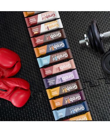 GRAB1 Sugar Free Protein Bars - Pack of 12 - Peanut Caramel - Buy Online on GoSupps.com